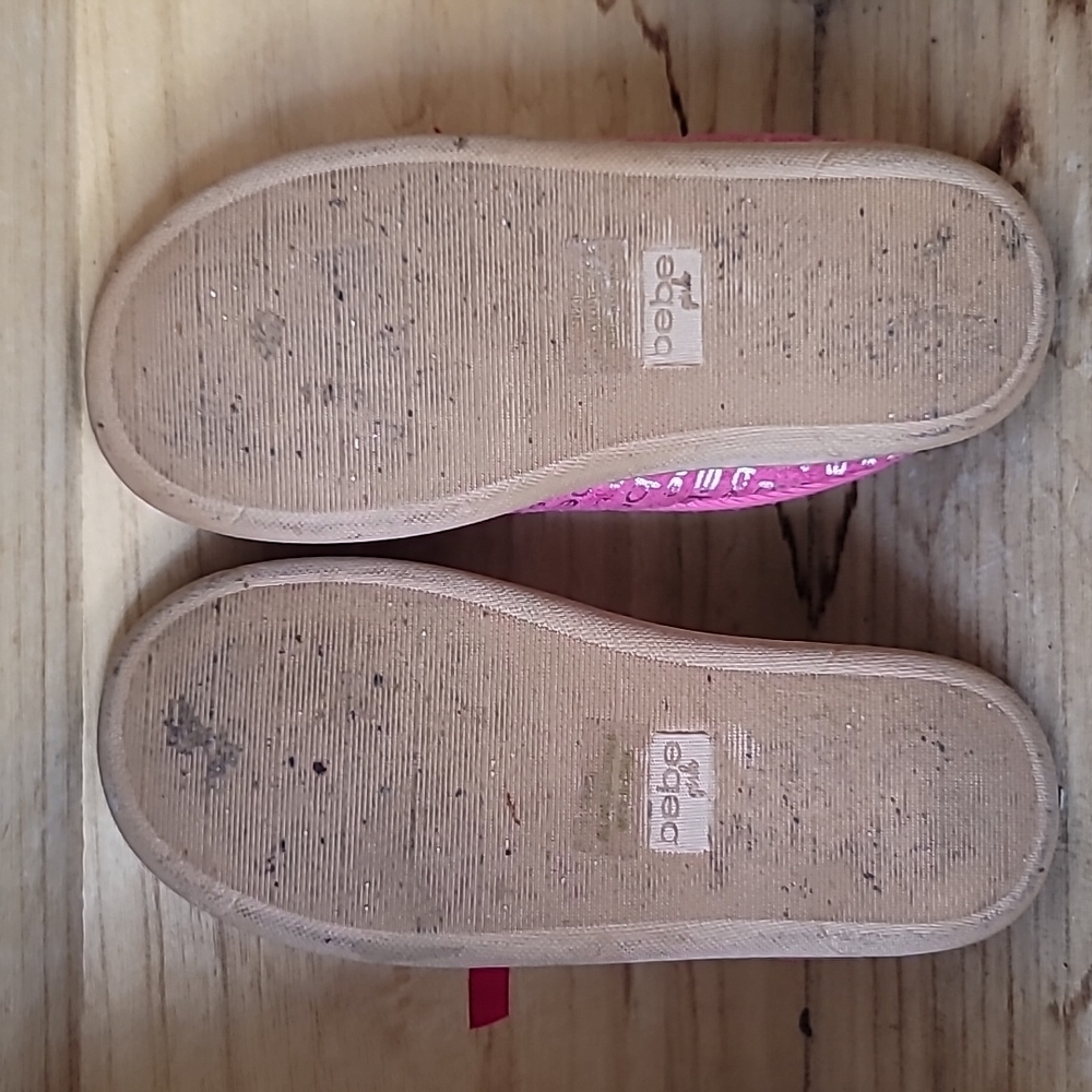 Bebe Kids Girls Pink Slip On Shoes - Picture 8 of 8
